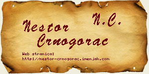 Nestor Crnogorac vizit kartica